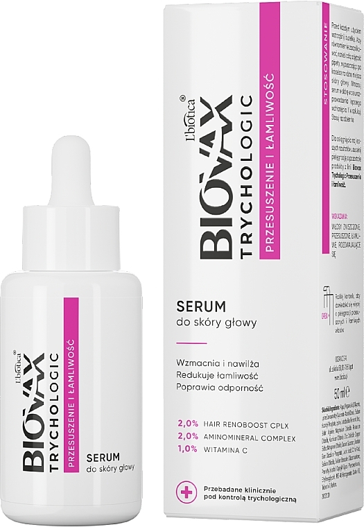 Serum do łuszczącej się skóry głowy - L'biotica Biovax Trychologic Serum — Zdjęcie N2