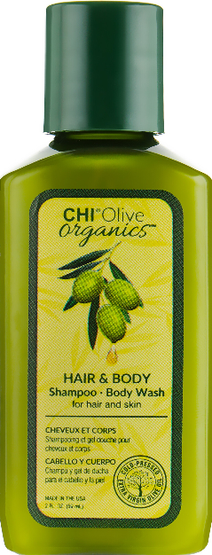 Żel do włosów i ciała z oliwką - Chi Olive Organics Hair And Body Shampoo Body Wash 
