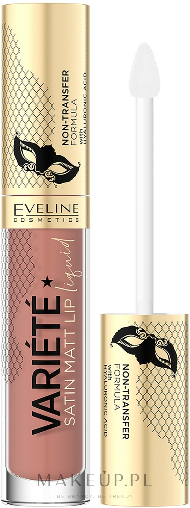 Pomadka w płynie - Eveline Cosmetics Variété Satin Matt Lip Liquid Lipstick — Zdjęcie 01 - Caramel Cake
