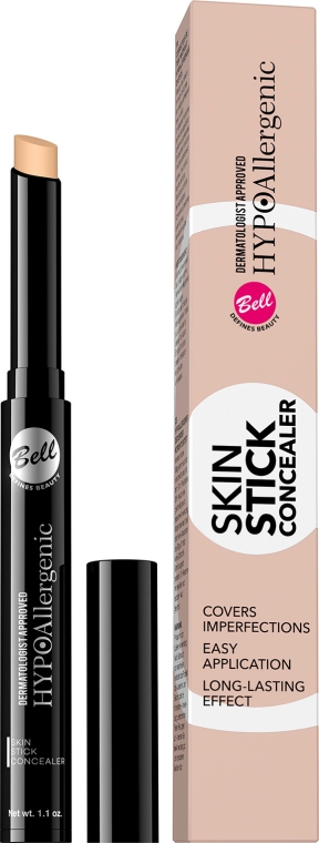 Hypoalergiczny korektor maskujący w sztyfcie - Bell HYPOAllergenic Skin Stick Concealer — Zdjęcie N1