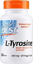 Suplement diety Tyrozyna, 500 mg - Doctor's Best Best L-Tyrosine — Zdjęcie N1