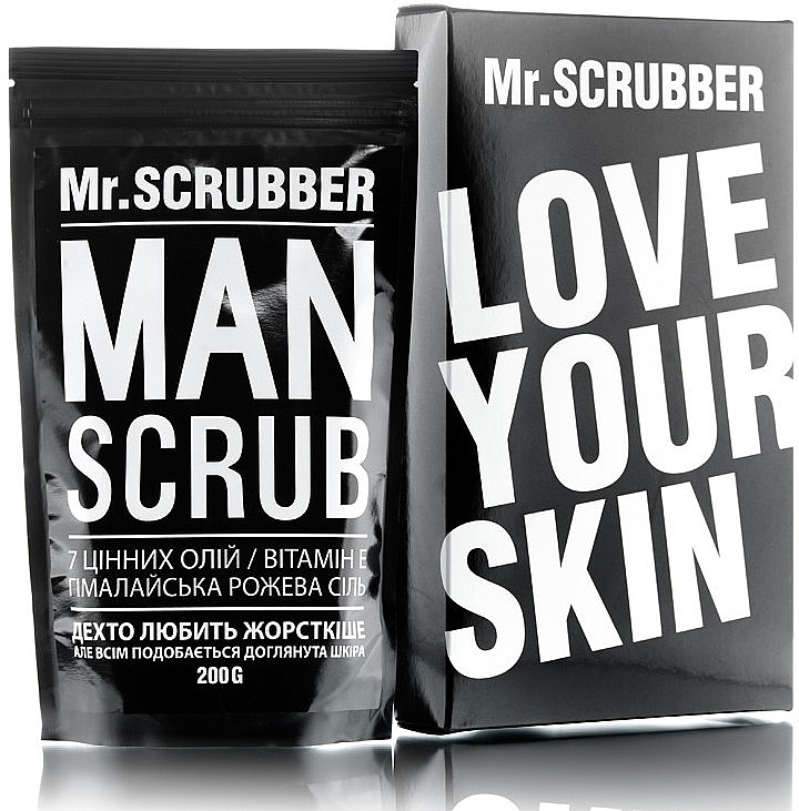 Męski peeling kawowy do twarzy i ciała Ziarna kawy - Mr.Scrubber Man Coffee Bean Scrub — Zdjęcie N1