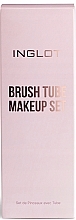 Zestaw pędzli do makijażu, 6 szt., w złotym etui - Inglot Brush Tube Makeup Set — Zdjęcie N6