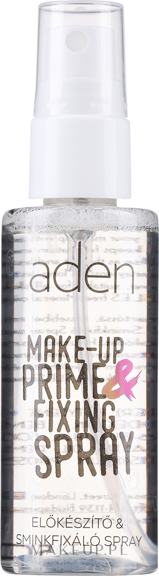 Baza i utrwalacz w sprayu do makijażu - Aden Cosmetics Make-Up Primer And Fixing Spray — Zdjęcie 50 ml