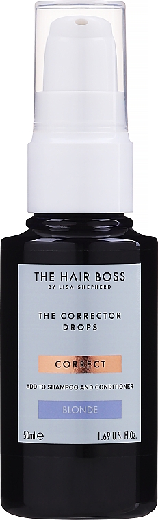 Kropelki korygujące kolor do włosów blond - The Hair Boss Corrector Drops for Blonde Hair — Zdjęcie N1