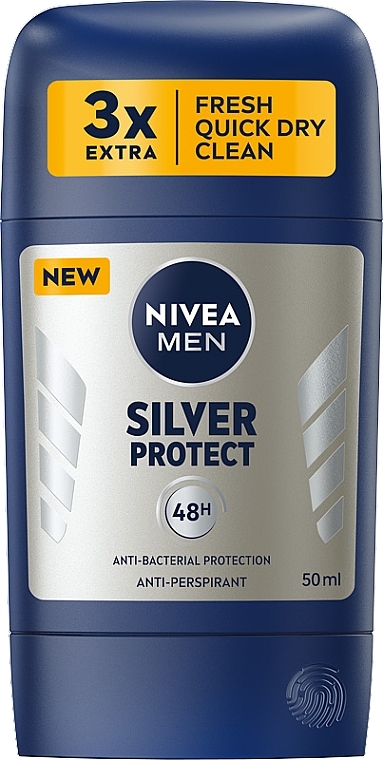Antyperspirant w sztyfcie - Nivea Men Silver Protect — Zdjęcie N1