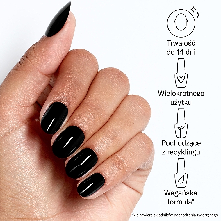 Zestaw sztucznych paznokci - OPI Xpress/On Lady In Black — Zdjęcie N5