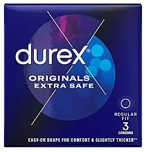 Prezerwatywy, 3 sztuki - Durex Extra Safe Originals — Zdjęcie N1