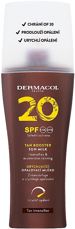 Balsam ochronny przyspieszający opalanie - Dermacol Tan Booster Sun Milk SPF 20 — Zdjęcie N1