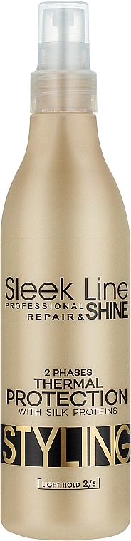 Dwufazowy spray do prostowania włosów z jedwabiem - Stapiz Sleek Line Repair — Zdjęcie N1