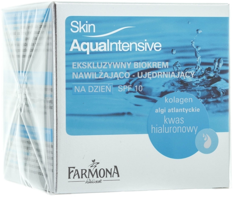 Ekskluzywny biokrem nawilżająco-ujędrniający na dzień - Farmona Skin Aqua Intensive Face Cream