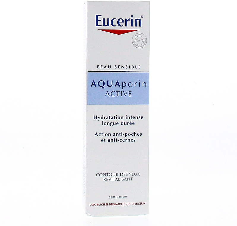 Nawilżający krem rewitalizujący pod oczy - Eucerin Aquaporin Active Revitalizing Eye Cream — Zdjęcie N2
