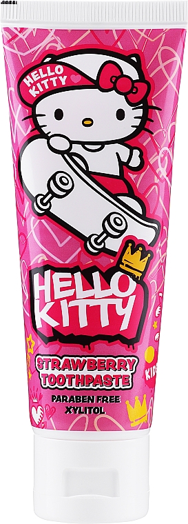 Truskawkowa pasta do zębów dla dzieci - VitalCare Hello Kitty  — Zdjęcie N1
