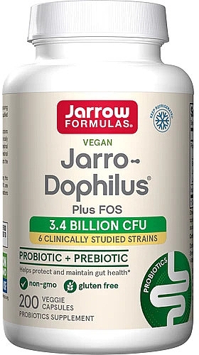 Suplement diety z kompleks Jarro-Dophilus i FOS - Jarrow Formulas Jarro-Dophilus + FOS — Zdjęcie N2