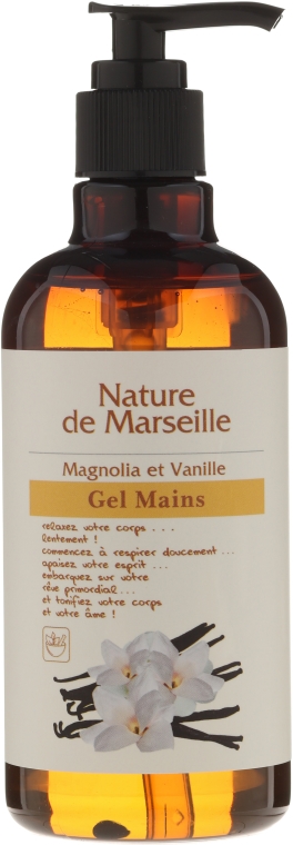 Żel do mycia rąk o zapachu magnolii i wanilii Myje i pielęgnuje - Nature de Marseille — Zdjęcie N1