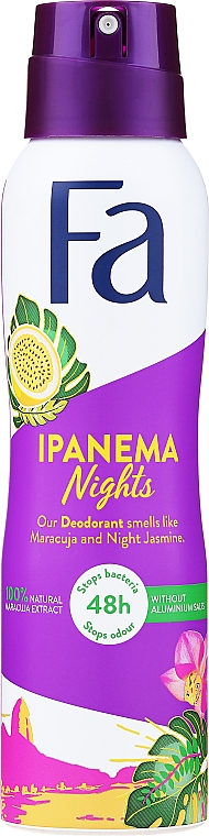 Dezodorant w sprayu bez soli glinu - Fa Ipanema Nights Deo Spray