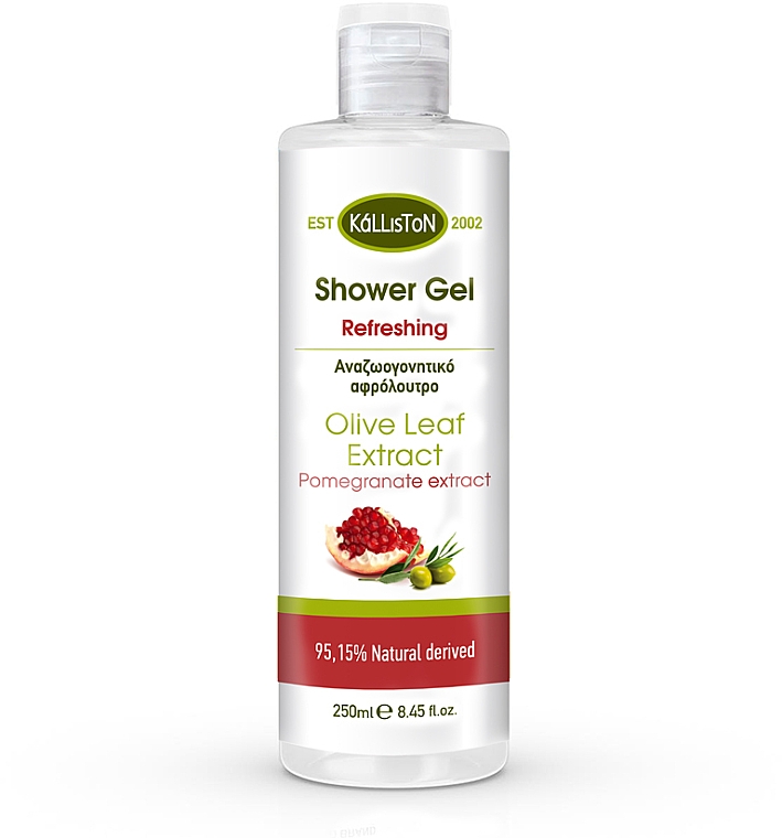 Odświeżający żel pod prysznic - Kalliston Refreshing Shower Gel With Pomegranate Extract — Zdjęcie N1