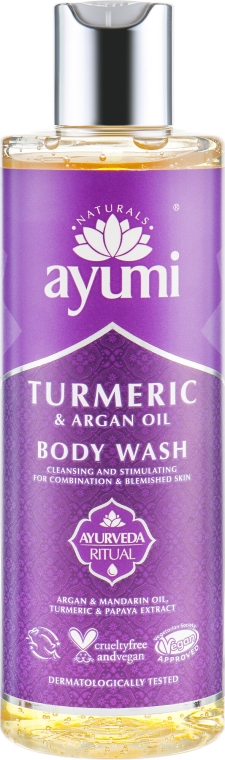 Żel pod prysznic Kurkuma i olej arganowy - Ayumi Turmeric & Argan Oil Body Wash — Zdjęcie N1