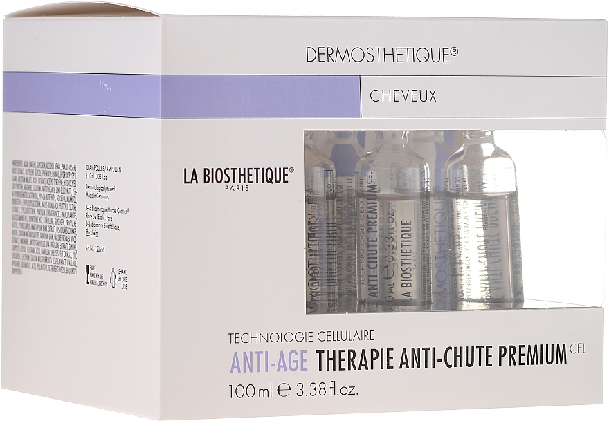 Aktywna kuracja przeciwstarzeniowa do włosów - La Biosthetique Dermosthetique Therapie Anti-Chute Premium — Zdjęcie N1