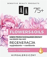 Przeciwzmarszczkowy krem ​​na dzień i na noc 75+ - AA Flowers & Oils Night And Day Anti-Wrinkle Cream — Zdjęcie N2