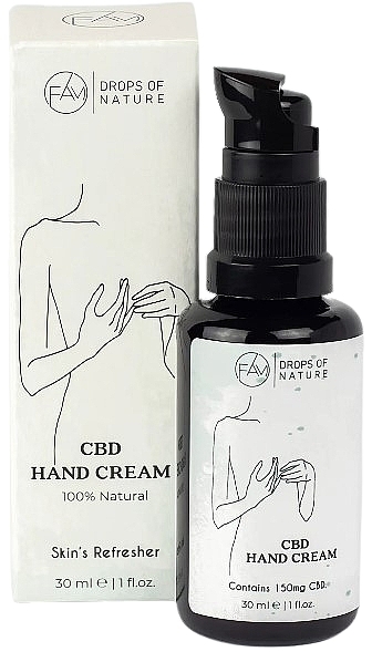 WYPRZEDAŻ Krem do rąk - Fam Drops Of Nature CBD Hand Cream * — Zdjęcie N1