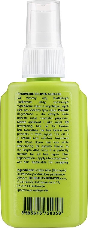 Wzmacniający spray do włosów z ajurwedyjskimi ziołami - Brazil Keratin Eclipta Alba Ayurvedic Treatment — Zdjęcie N2