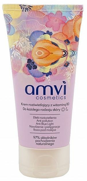 Krem rozświetlający z witaminą B3 - Amvi Cosmetics Face Cream — Zdjęcie N1