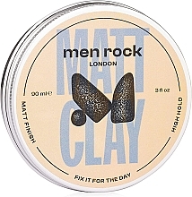 Matowa glinka do stylizacji włosów, mocno utrwalająca - Men Rock Matt Clay High Hold Matt Finish — Zdjęcie N2