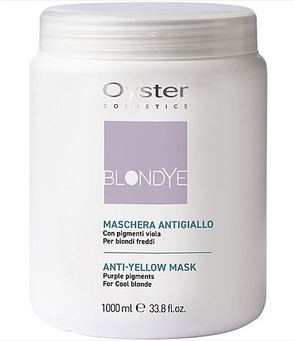 Maska neutralizująca żółty odcień włosów - Oyster Cosmetics Blondye Anti-Yellow Mask — Zdjęcie N1