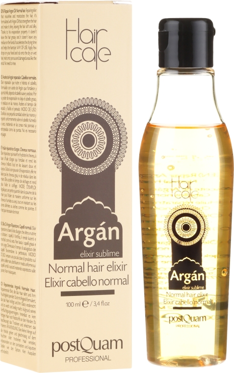 Eliksir z olejem arganowym do włosów normalnych - PostQuam Argan Sublime Hair Care Normal Hair Elixir — Zdjęcie N1