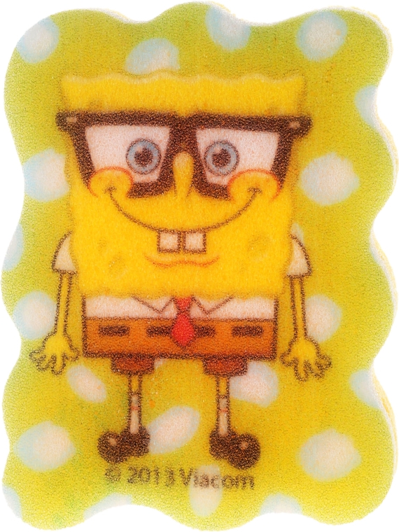Gąbka kąpielowa dla dzieci, Spongebob, Spongebob w okularach - Suavipiel Sponge Bob Bath Sponge — Zdjęcie N2