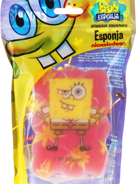 Gąbka kąpielowa dla dzieci, Spongebob, różowa - Suavipiel Sponge Bob Bath Sponge — Zdjęcie N3