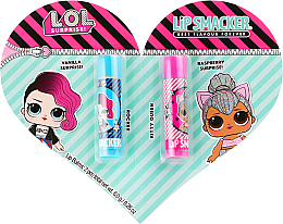 Zestaw balsamów do ust - Lip Smacker L.O.L. Surprise! Rocker + Kitty Queen (lip/balm 2 x 4 g)	 — Zdjęcie N1