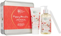 Kup Bronnley RHS Poppy Meadow - Zestaw (soap/250ml + h/cr/100ml + file)