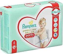 Pieluchomajtki Premium Care Pants Maxi 4 (9-15 kg), 38 szt. - Pampers  — Zdjęcie N3