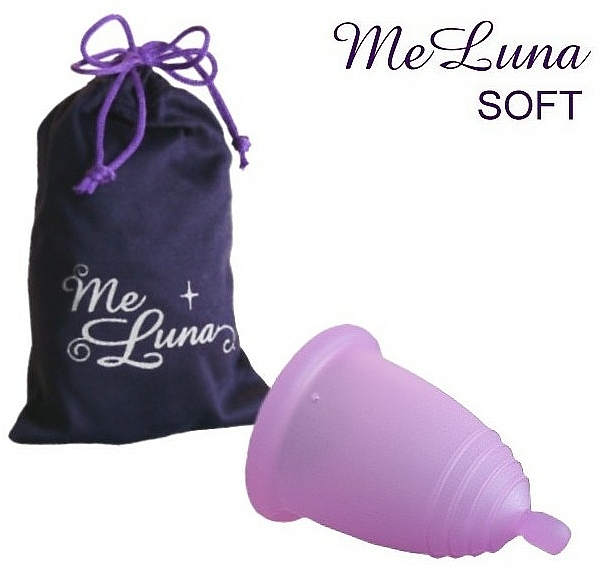 Kubeczek menstruacyjny, rozmiar S, różowy - MeLuna Soft Menstrual Cup Ball — Zdjęcie N1