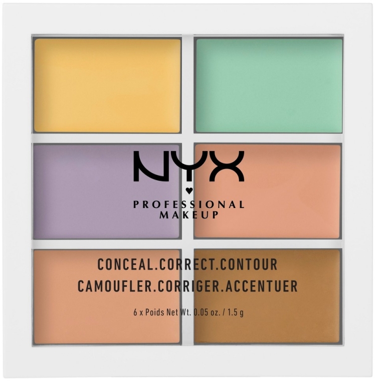 Paletka kremowych korektorów do twarzy - NYX Professional Makeup Color Correcting Palette