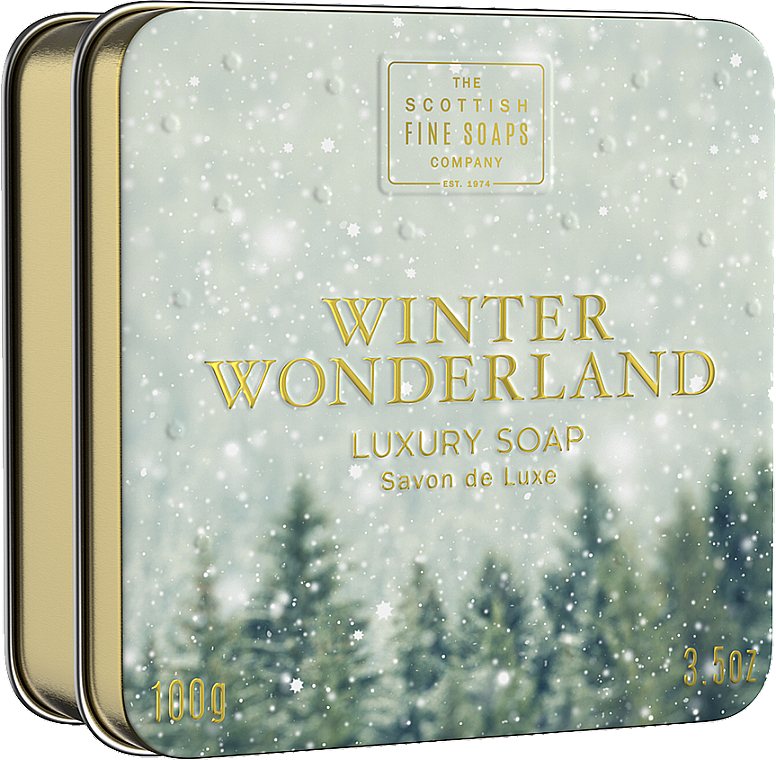 Mydło do ciała w metalowej puszce - Scottish Fine Soaps Winter Wonderland Luxury Soap — Zdjęcie N1