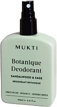Kup Dezodorant w sprayu do ciała - Mukti Organics Botanique Deodorant