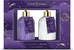 Zestaw - Grace Cole The Luxury Bathing Lavender Dreams Heavenly Hands (h/wash/400ml+h/nail/cr/400ml) — Zdjęcie N1