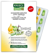 Kup Witaminy dla wyraźnie pięknych włosów, skóry i paznokci - Rausch Swiss Herbal Vitality Capsules