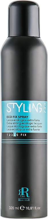 Bardzo mocny lakier utrwalający - RR LINE Styling Pro Eco Fix Spray — Zdjęcie N1