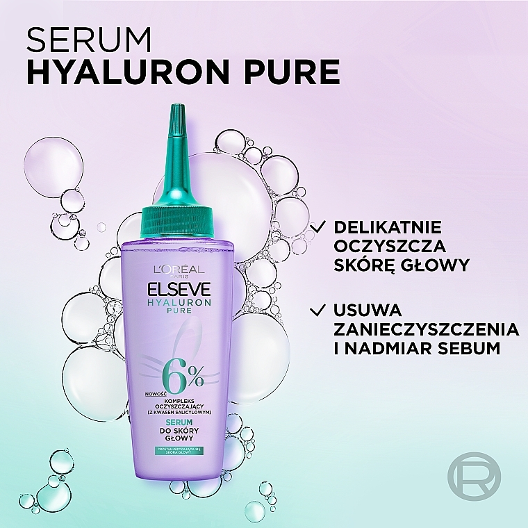 Serum do skóry głowy - L'Oreal Paris Elseve Hyaluron Pure Oil Erasing — Zdjęcie N7