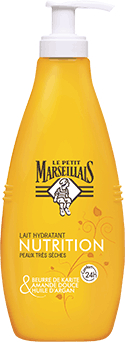 Nawilżające mleczko do ciała Karite, słodkie migdały i olej arganowy - Le Petit Marseillais