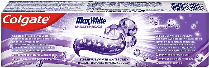 Pasta do zębów - Colgate Max White Sparkle Diamonds — Zdjęcie N2