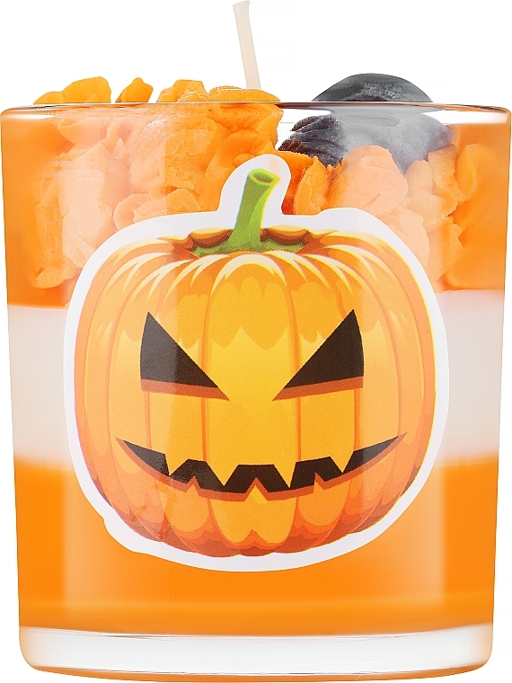 Dekoracyjna świeca Halloween, dynia - KaWilamowski Scented Candle — Zdjęcie N1