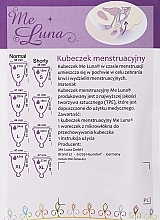 Kubeczek menstruacyjny, rozmiar L, brokatowy niebieski - MeLuna Classic Menstrual Cup  — Zdjęcie N2