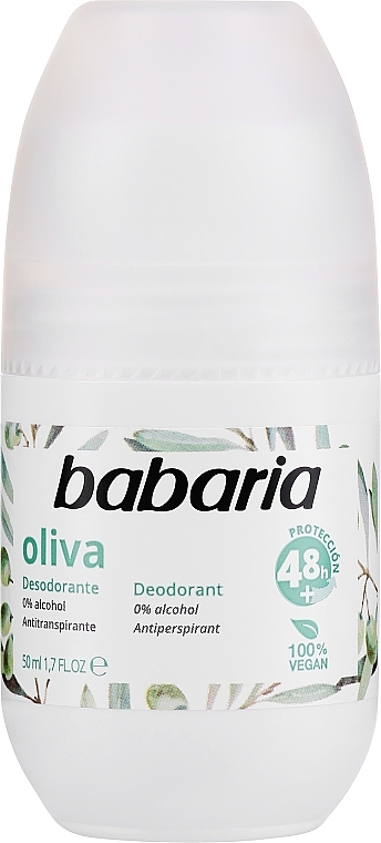 Dezodorant do ciała z oliwką - Babaria Olive Oil Roll On Deodorant — Zdjęcie N1