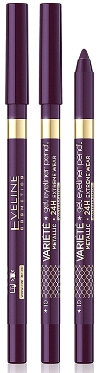 Wodoodporna żelowa kredka do oczu - Eveline Cosmetics Variété Gel Eyeliner Pencil Waterproof