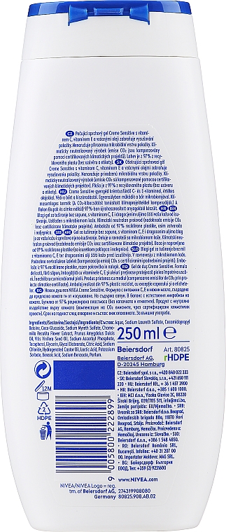 Kremowy żel pod prysznic - NIVEA Creme Sensitive Care Shower — Zdjęcie N2